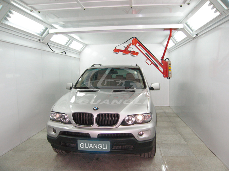 Rear Exhaust Car Spray Booth with Infrared Light
